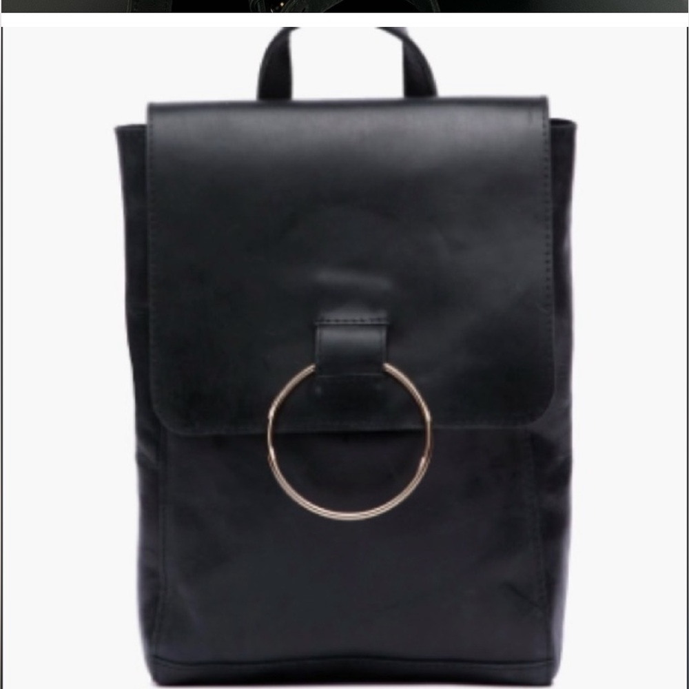 Able Fozi Backpack Black Leather